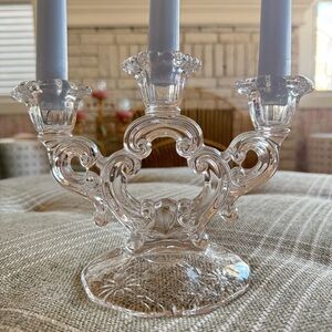 Decorative Glass Candelabra
